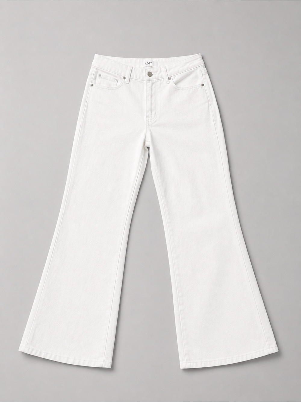 Cactus Jeans Women's White Wide Leg Jeans Size 10 - Trendy Statement Denim - Picture 2 of 11